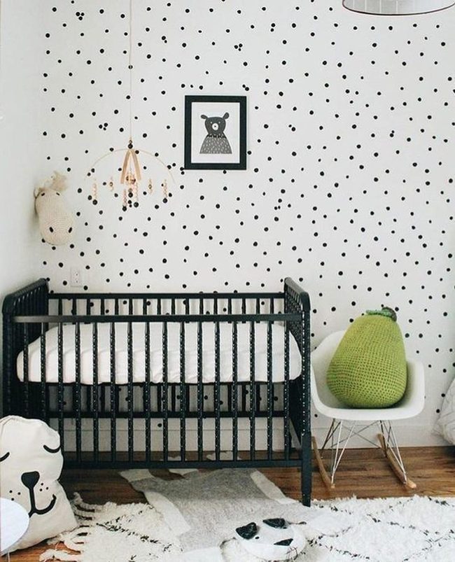 Black Polka Dots Nursery