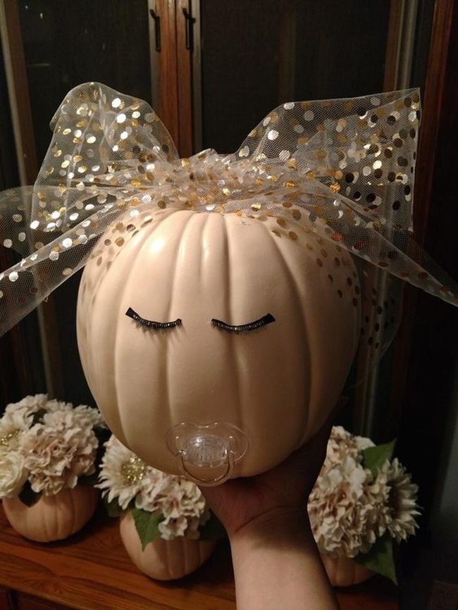 Gold-Speckled Sleeping Pumpkin