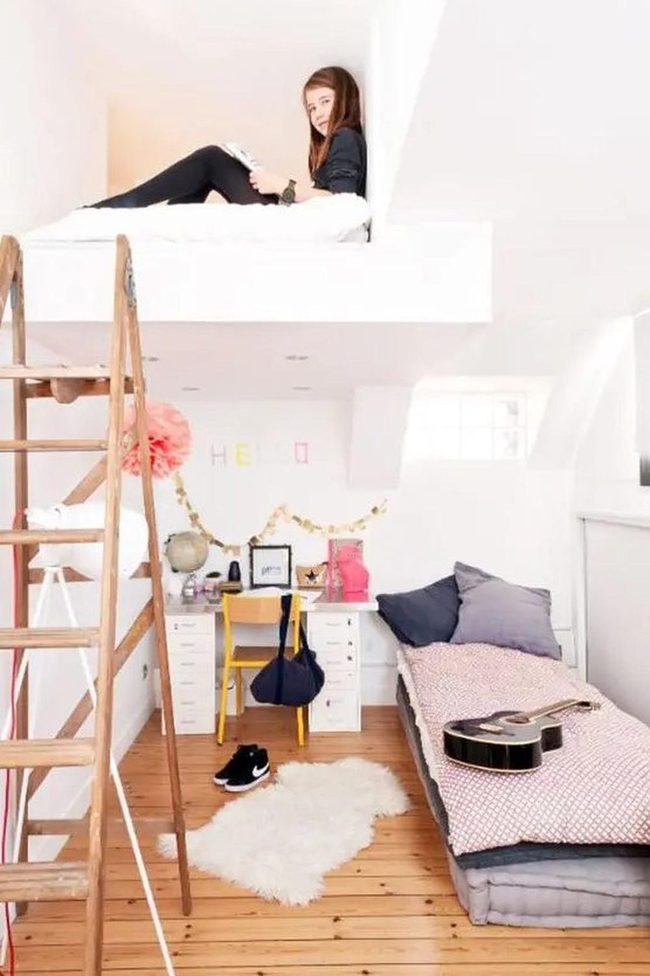 Wooden Loft Bedroom Retreat
