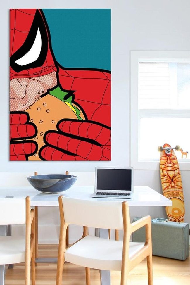 Spider-Man Pop Against White Minimalism