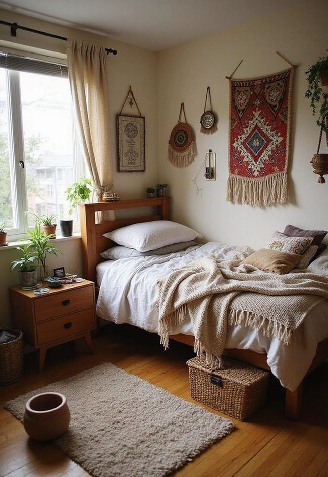 Oversized Tapestries With Layered Lighting
