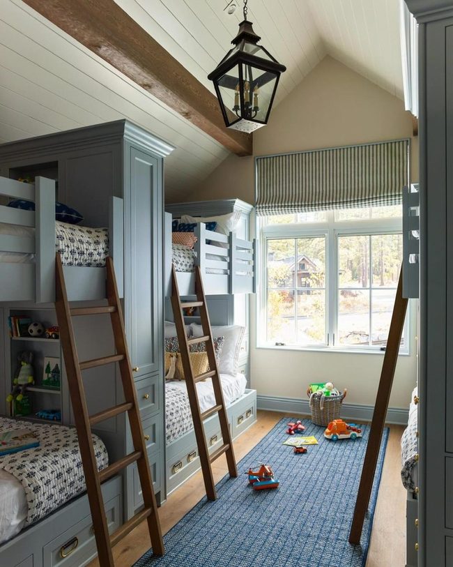 Light Wood Twin Lofts Storage
