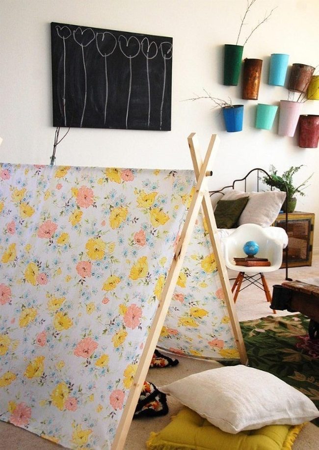 Floral Fabric Tent Sanctuary