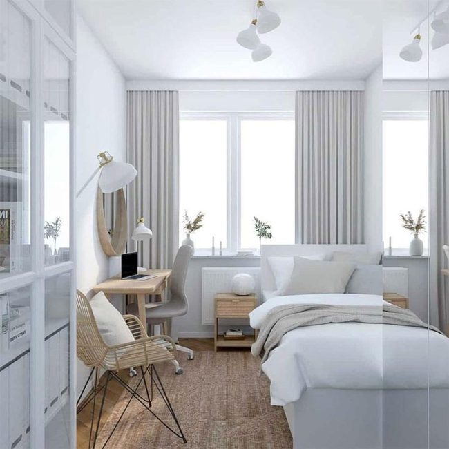 Sunlit Minimal Bedroom With Natural Warmth