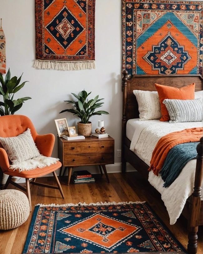 Intricately Patterned Turkish Floor Textile