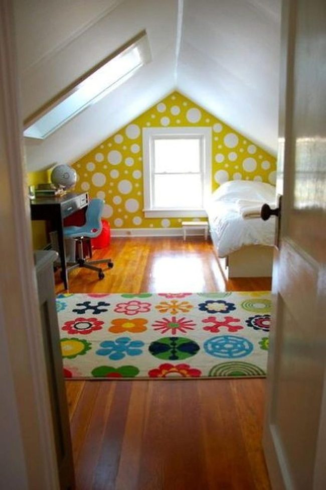 Yellow Polka Dot Sunlit Space