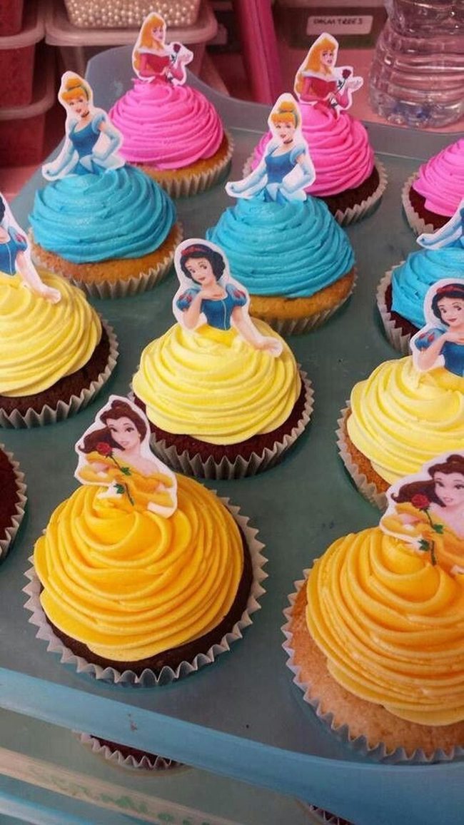 Rainbow Frosted Cupcake Parade