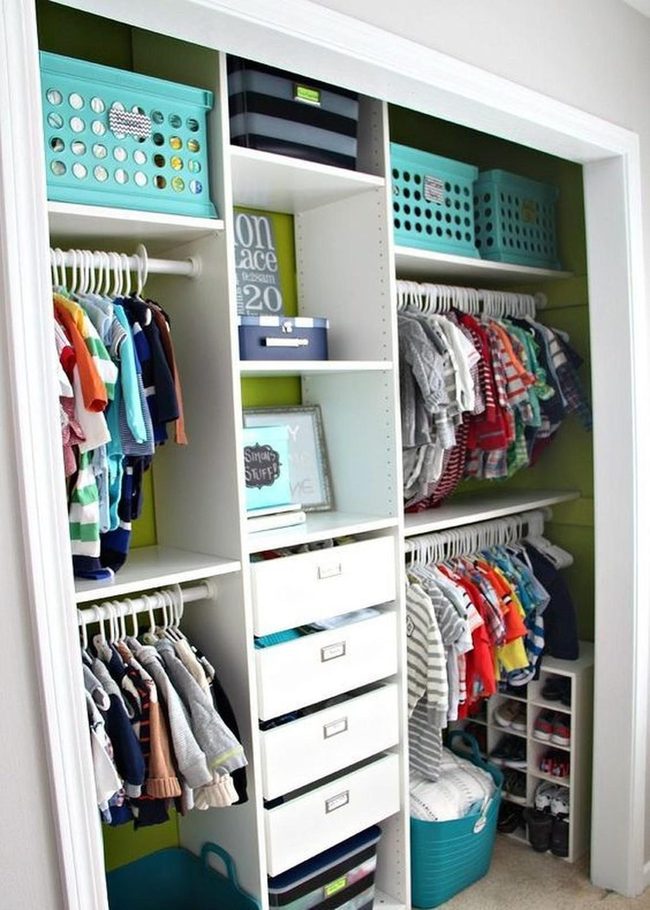 Green Walls, Organized Closet