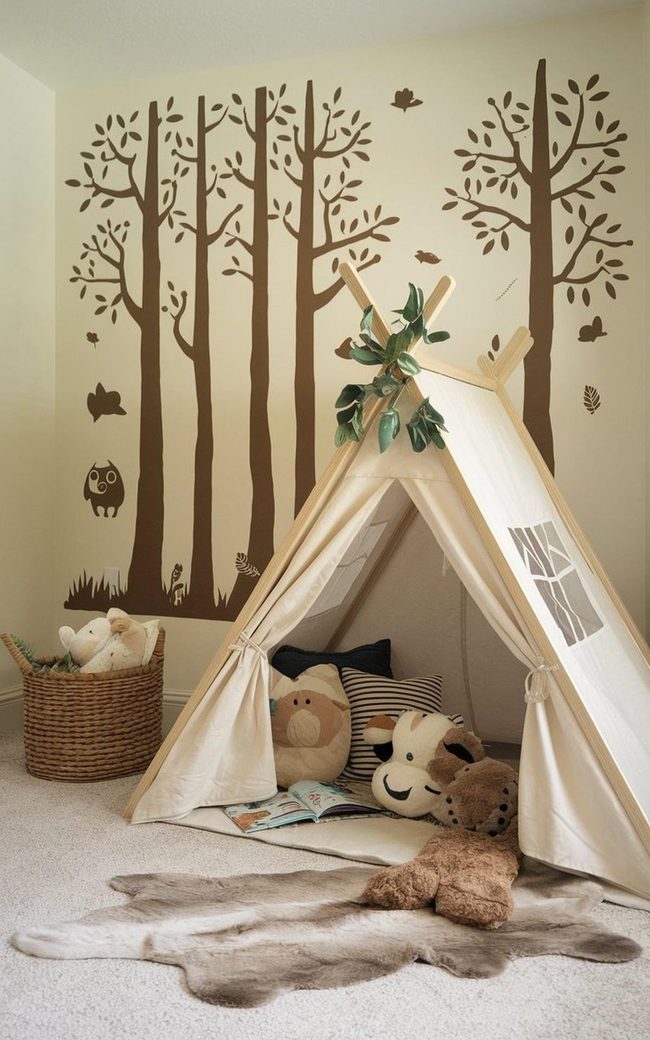 Wooden Loft Hideaway With Ladder