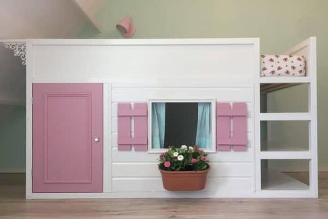 White Bunk Bed Playhouse