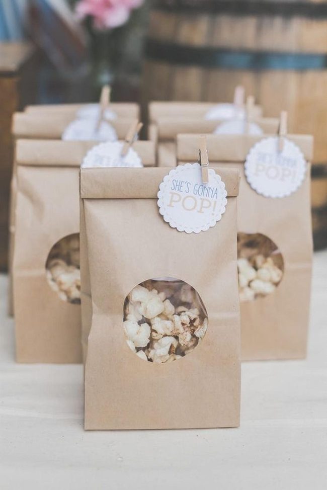 Brown Paper Popcorn Windows