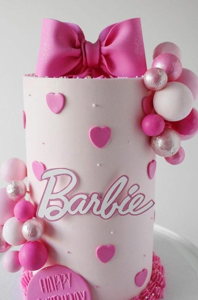 Pink Bow Cake Celebration