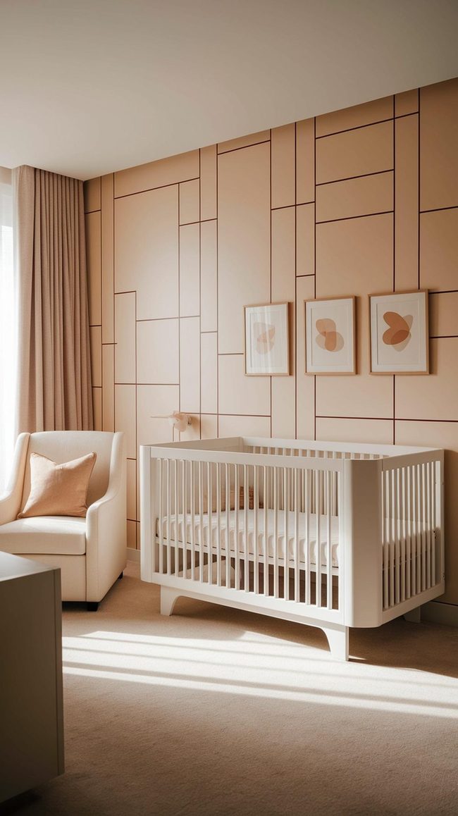 Geometric Watercolor Walls For Girls