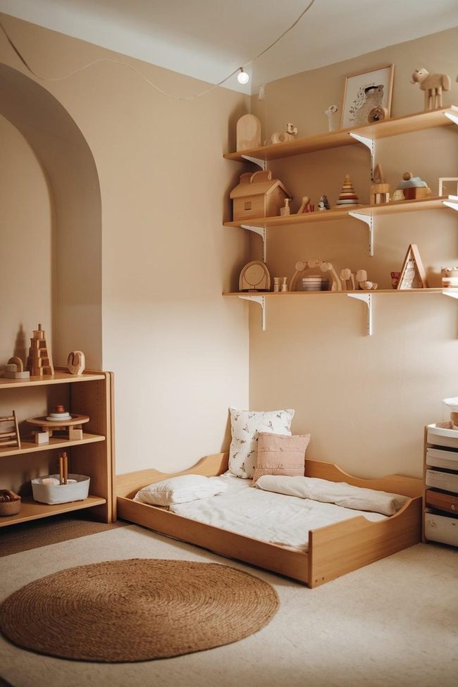 Sage Green Nursery with Vintage Wood