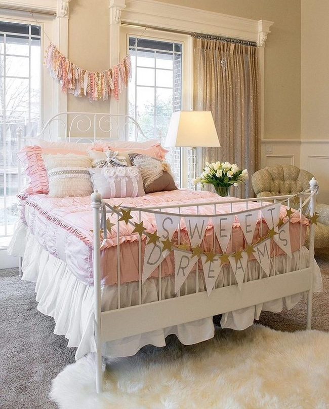 Pink Ruffled Bedroom Dreams