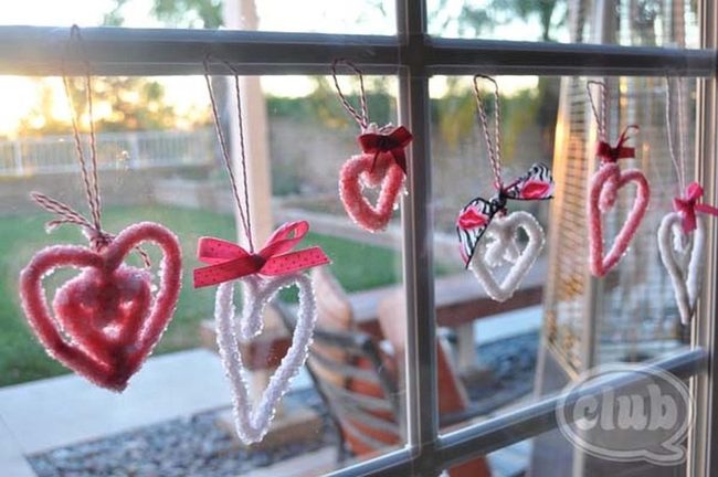 Sparkling Borax Crystal Hearts