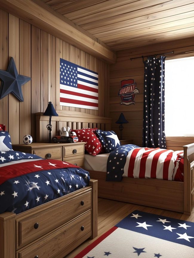Boys Shared Sports Sleeping Quarters Ideas