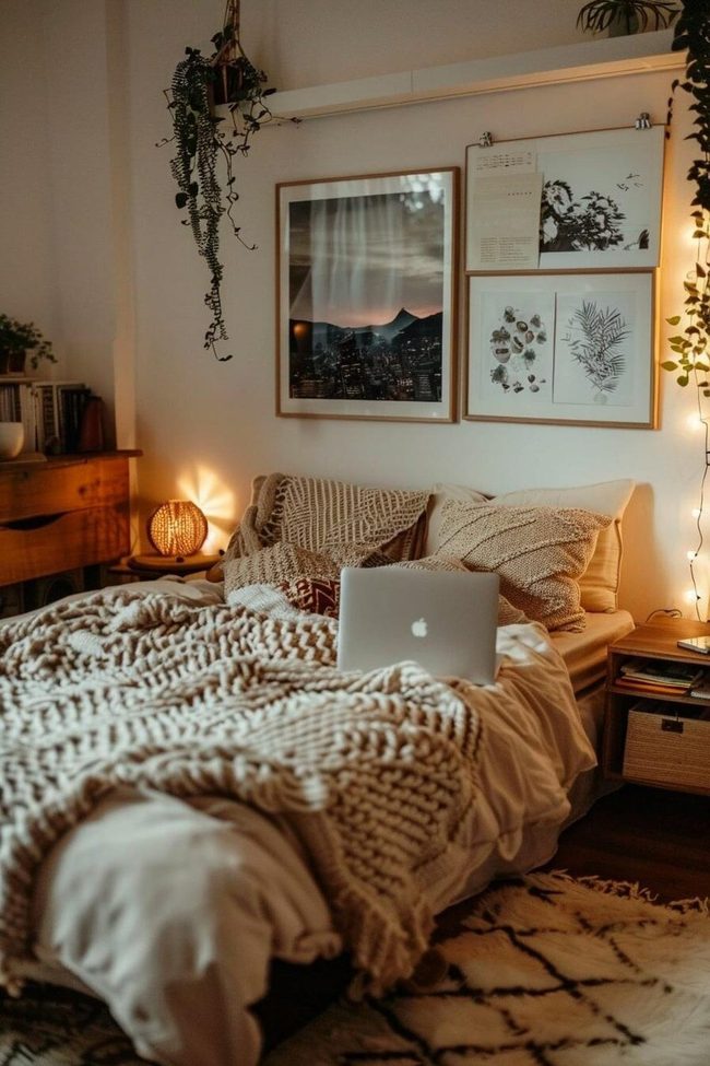 Terracotta Personal Retreat With Woven Blanket