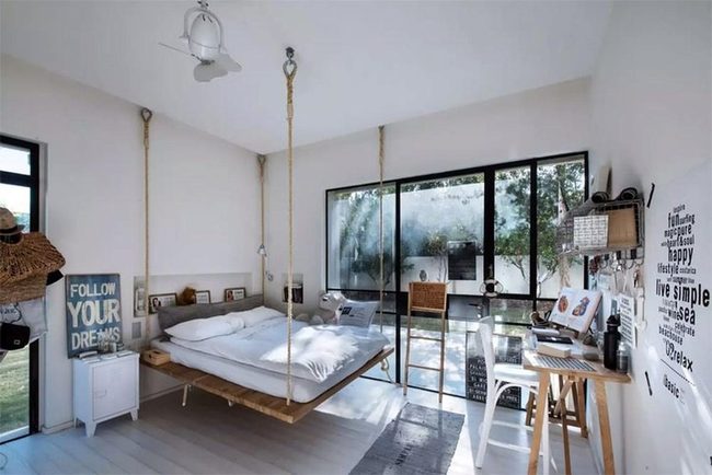 Hemp Rope Floating Bed