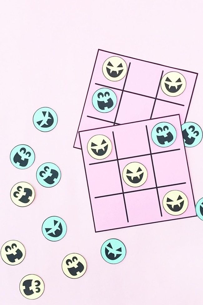 Smiley Face Tic-Tac-Toe Tokens