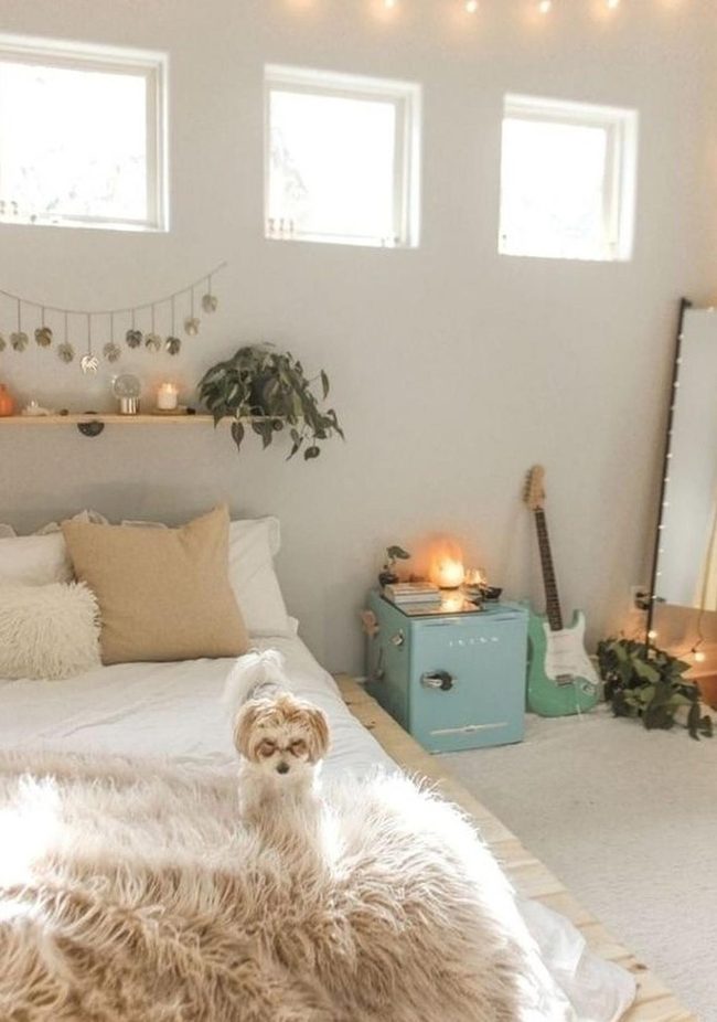 White Walls, Sunlit Bedroom
