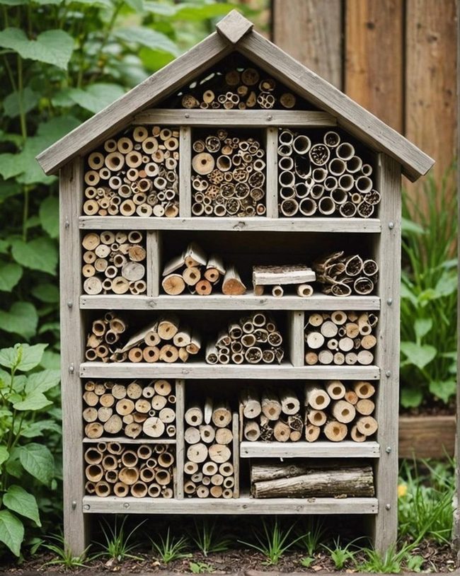 Stacked Sticks Insect Home