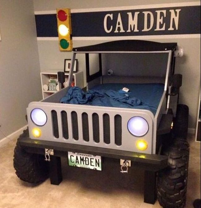 Jeep Bed Blue Bedroom