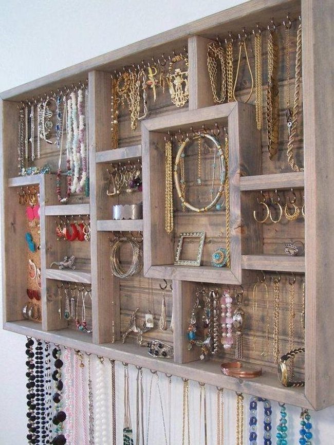 Cork And Wood Jewelry Display