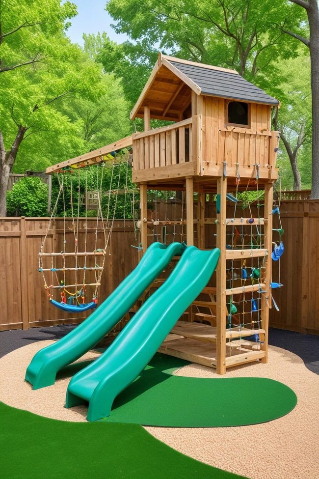 Rope Bridges Tower Climbing Structures