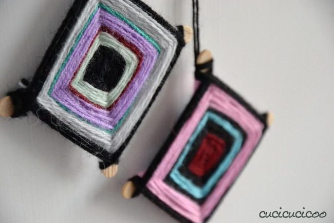 Colorful Yarn Geometric Squares