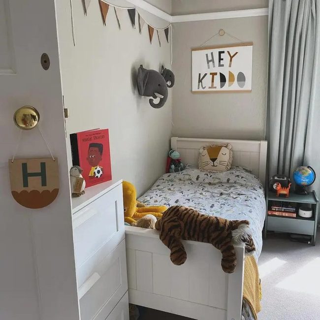 Gray Walls With Safari Animal Prints
