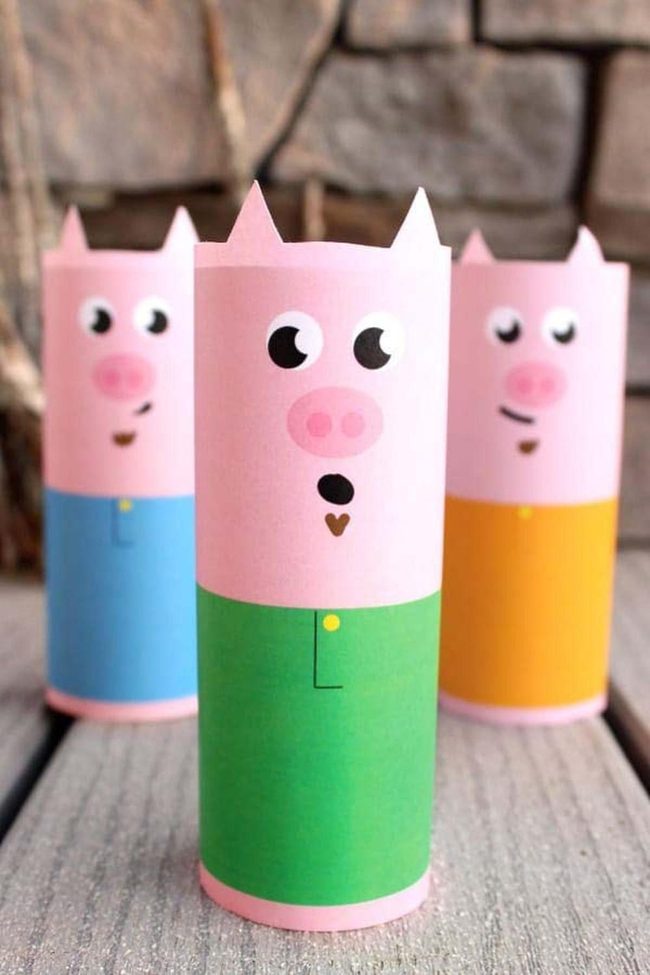 Pink Pig Puppet Craft