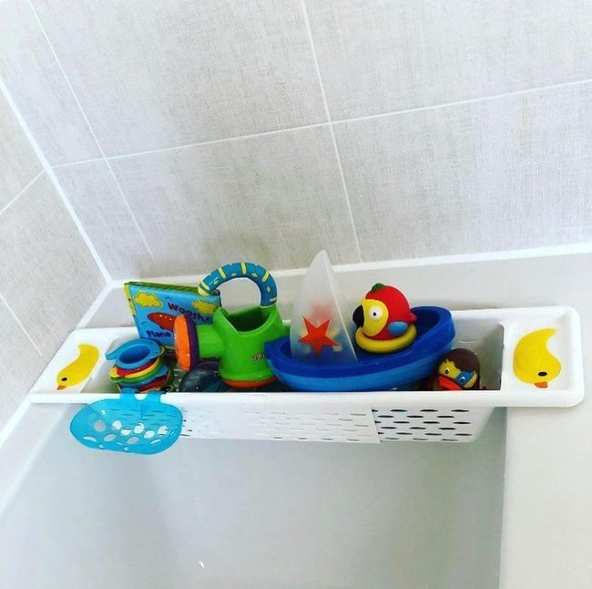 Bamboo Bath Caddy Wall Mount