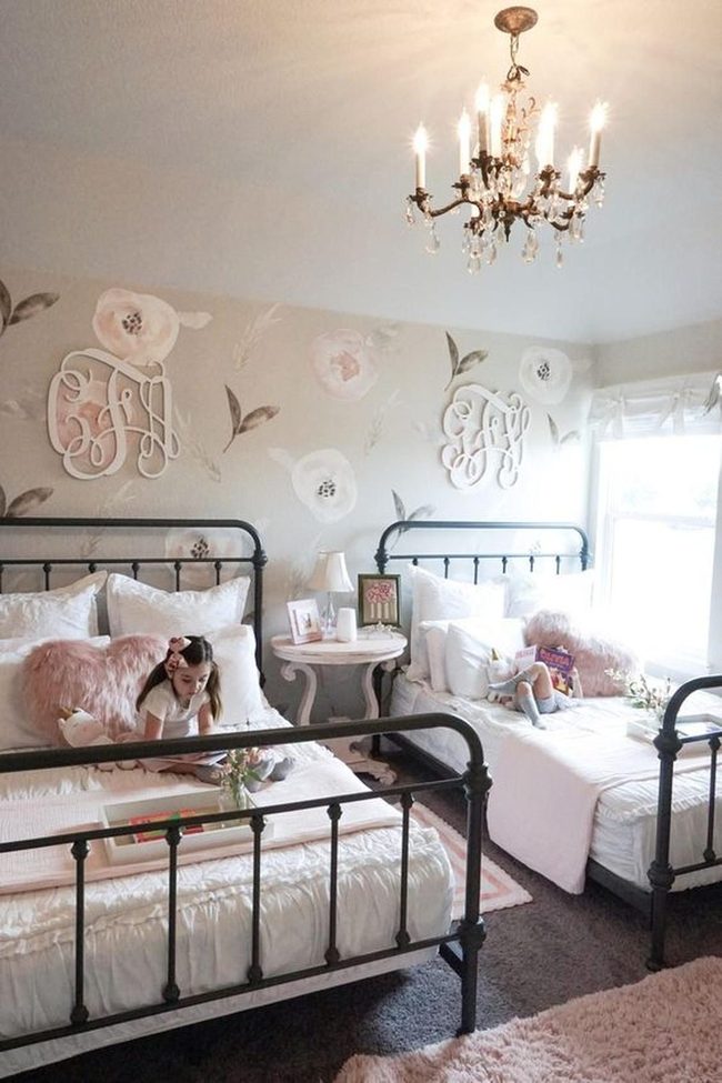 Black Beds Pink Pillows Bright