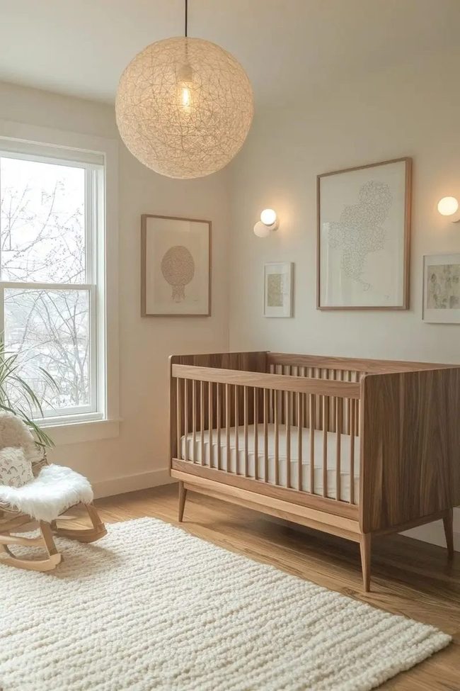 Organic Wood Baby Room