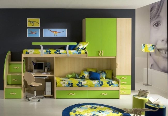 Blooming Green And Yellow Bunk
