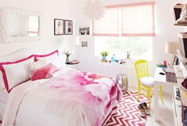 Pink Florals, Sunshine Yellow Accents