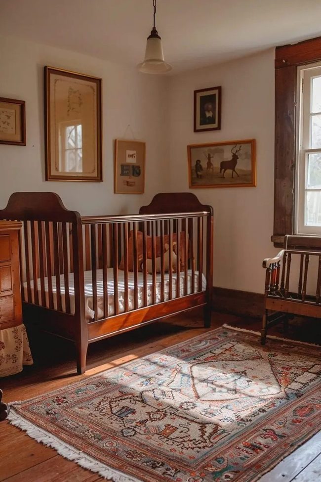 Deep Wood Nursery With Vintage Character