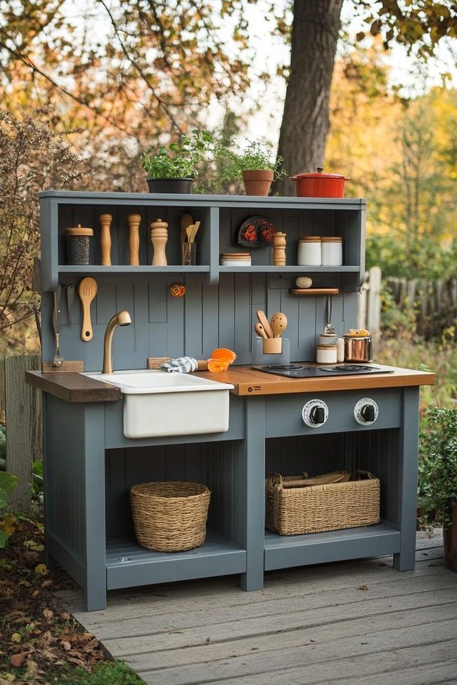Portable Table Mud Dining Hub Setup