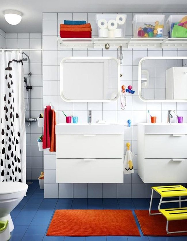 Colorful Drops Modern Bathroom
