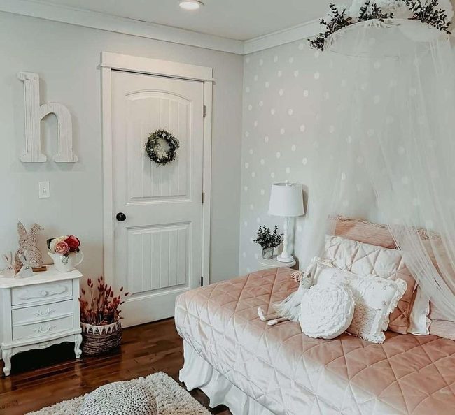 Soft Pink Farmhouse Canopy