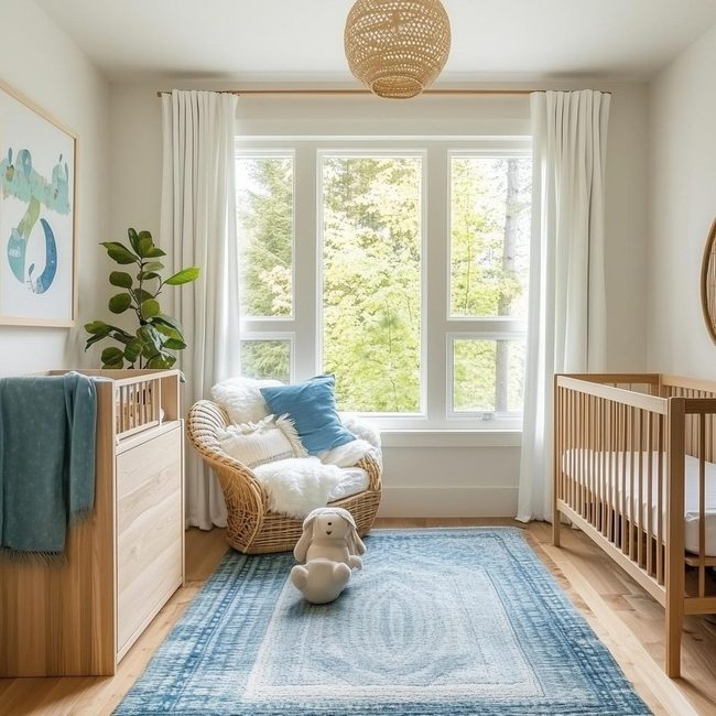 Soft Greens and Organic Wood