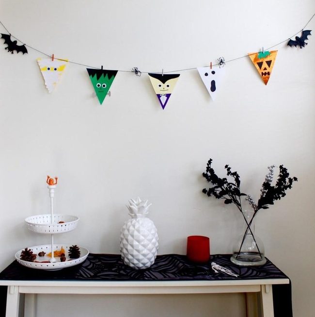 Red Candle Halloween Centerpiece