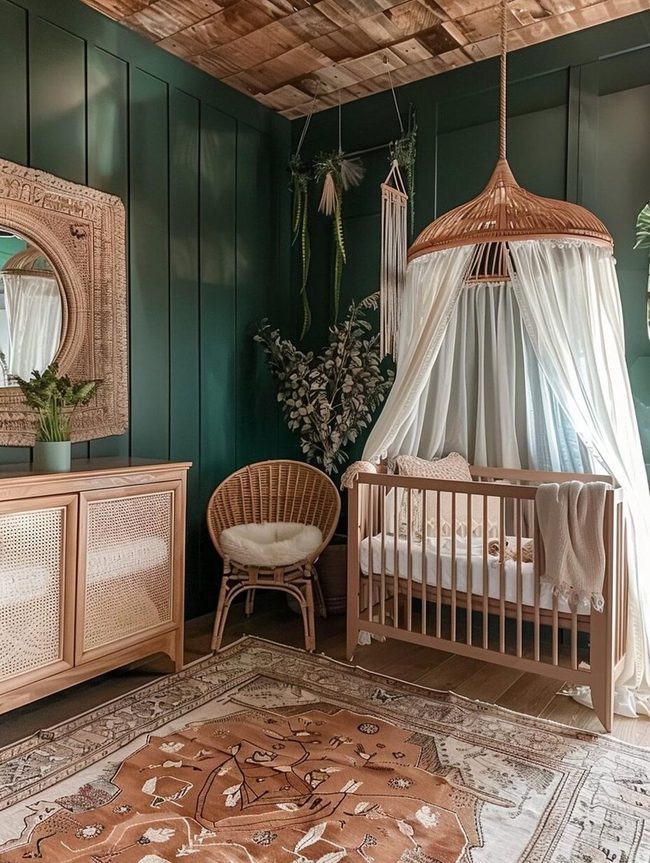 Green Forest Nursery For Baby