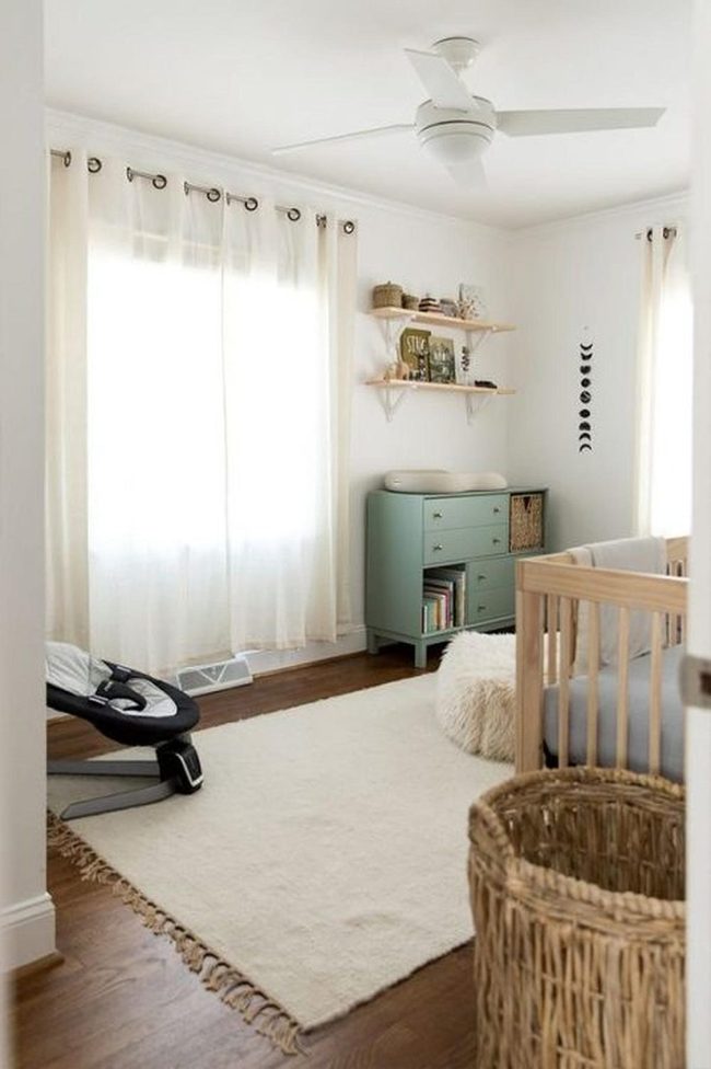 Soft Beige Nursery, Natural Light