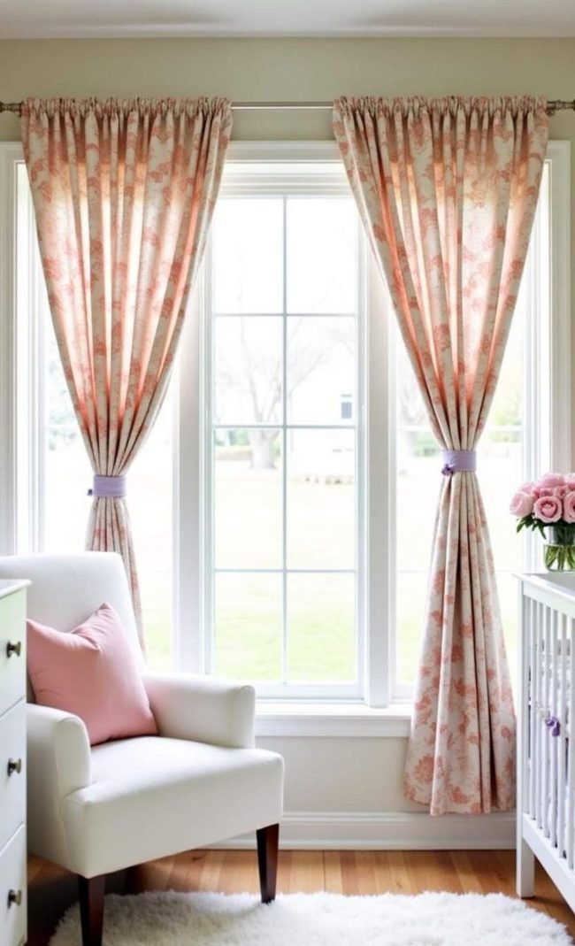 Pastel Florals Frame Windows Softly