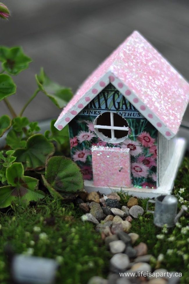 Pink Glitter Fairytale Cottage