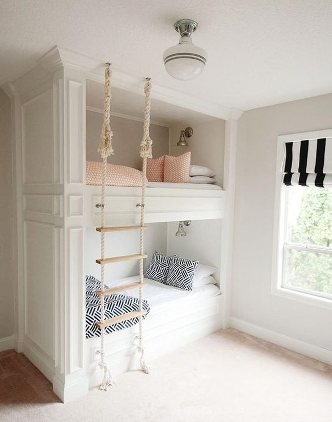 Pink Polka Dots Upper Bunk