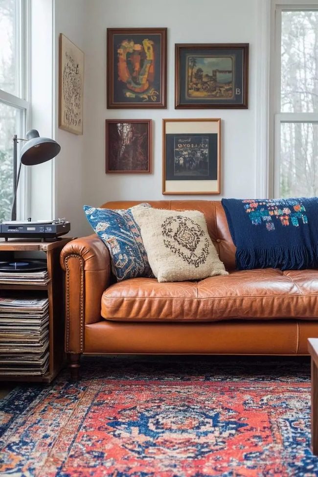 Framed Gallery Wall Living Room