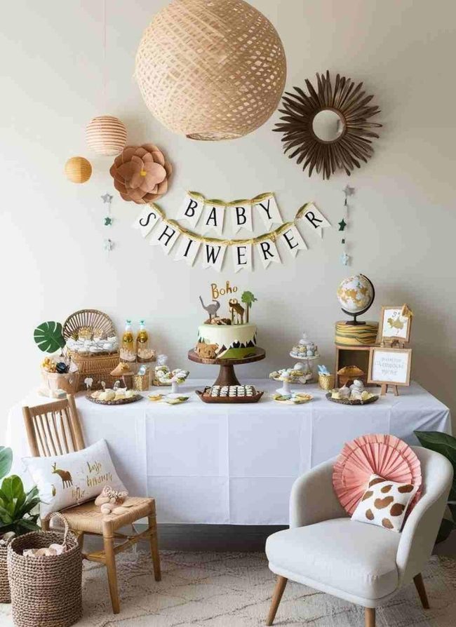 Boho Baby Shower Elegance